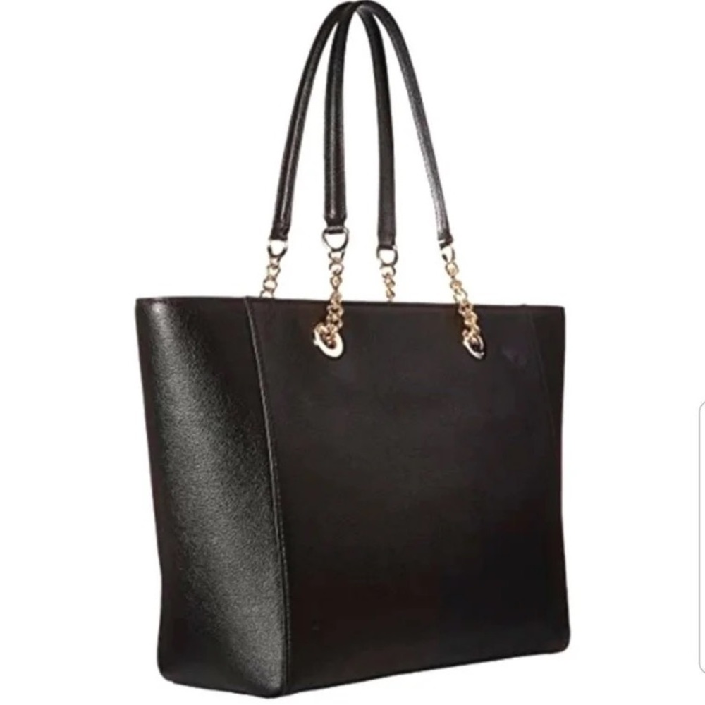 🖤NWT COACH Turnlock Pebbled Leather Chain Tote Bag🖤 - Picture 11 of 15